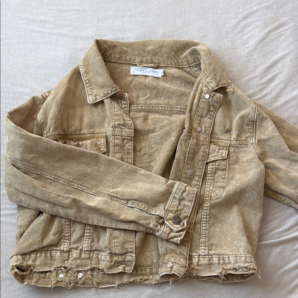 Corduroy Tan Jean Jacket